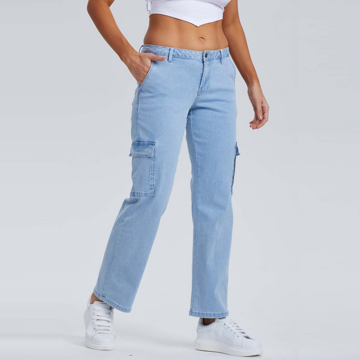 Straight Leg Baggy Jeans